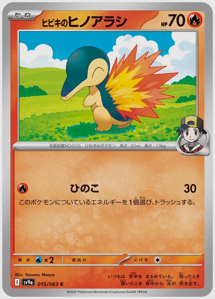 ヒビキのヒノアラシ